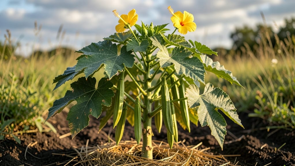 Spacing Okra Plants: 18-Inch Rule for Towering Stems & Fewer Crowds